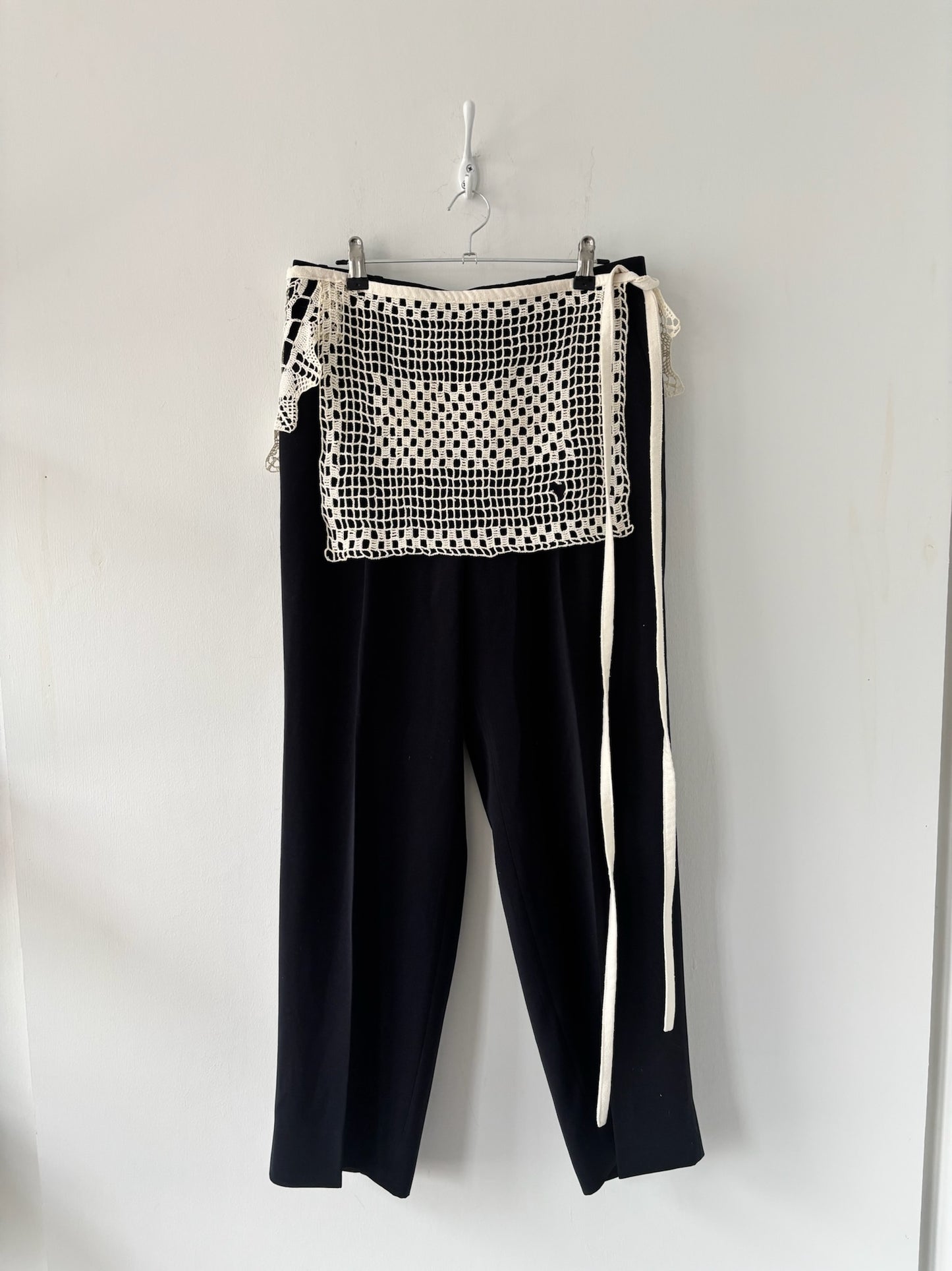 Nena Hansen Wrap Skirt - Grid Combination Crochet