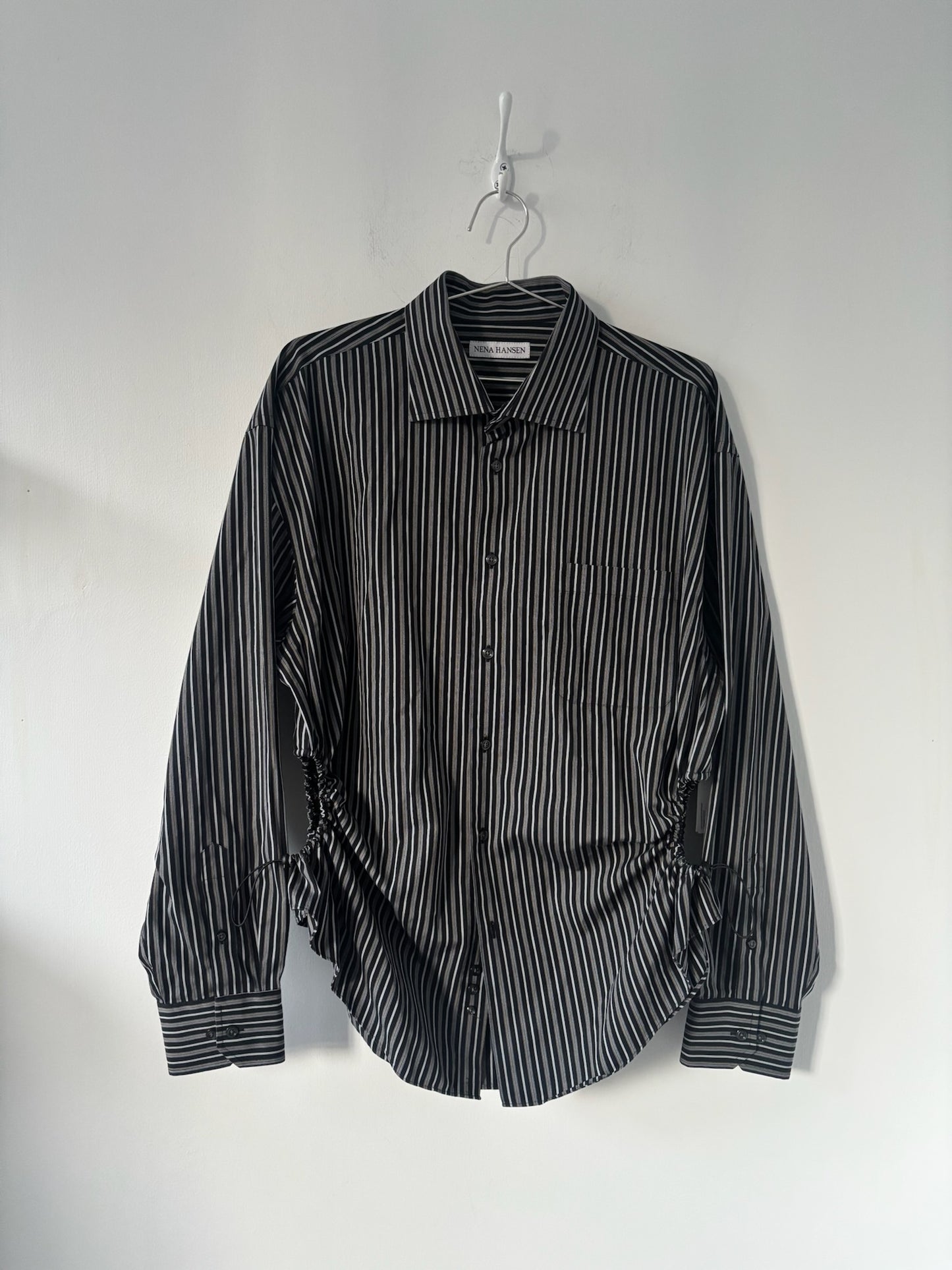 XL/XXL Nena Hansen Bungee Shirt - Black Mixed Stripe