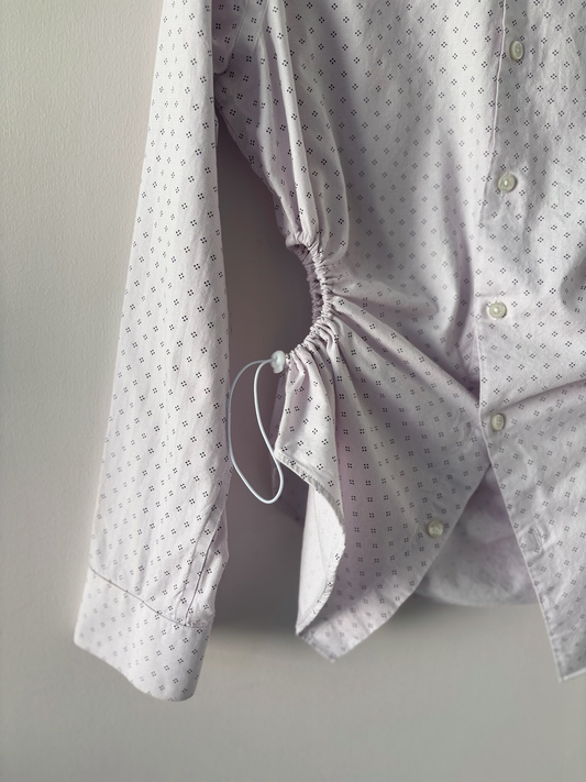 M/L Nena Hansen Bungee Shirt - Pale Pink Dot