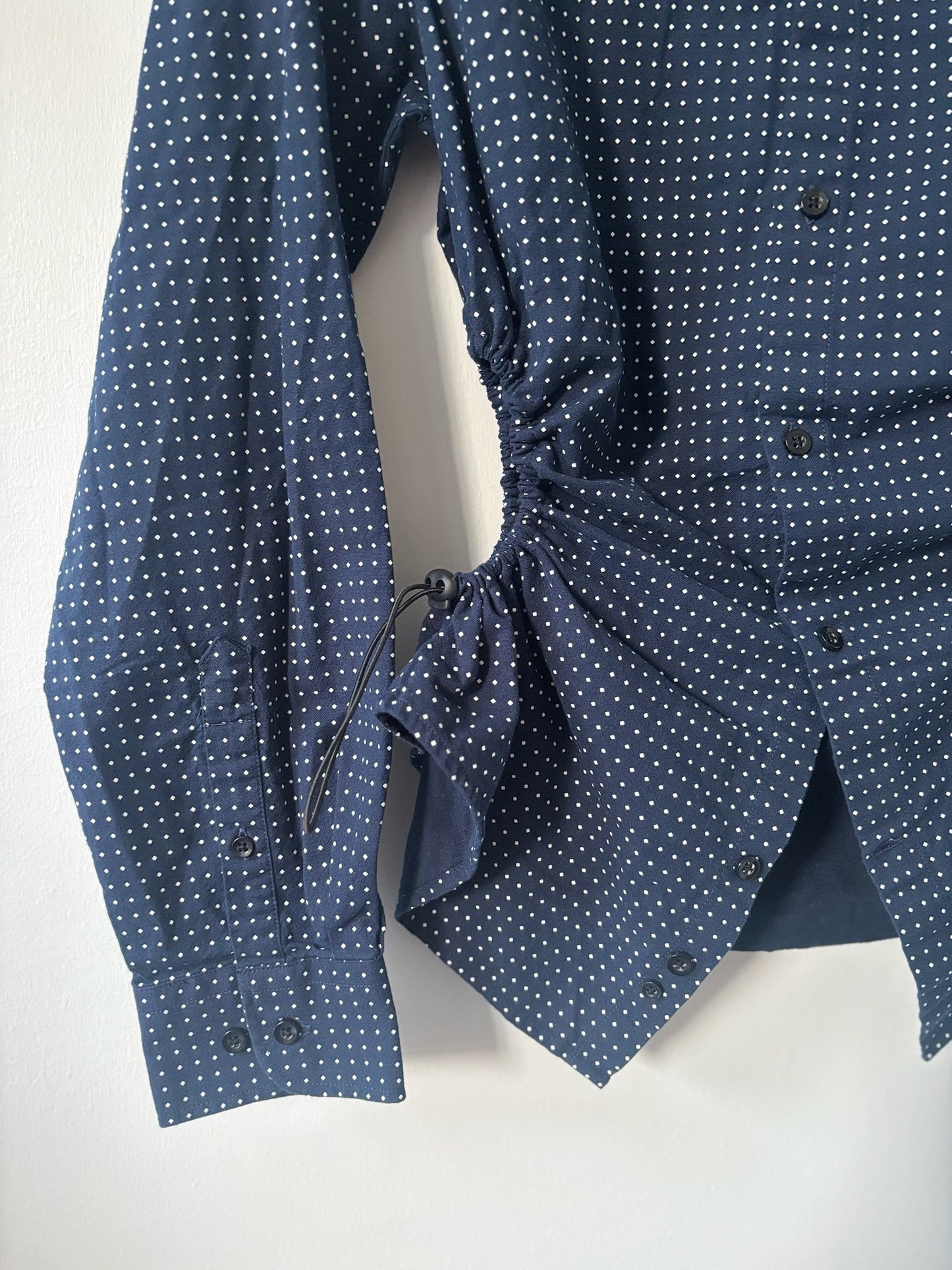 S/M Nena Hansen Bungee Shirt - Navy Dot