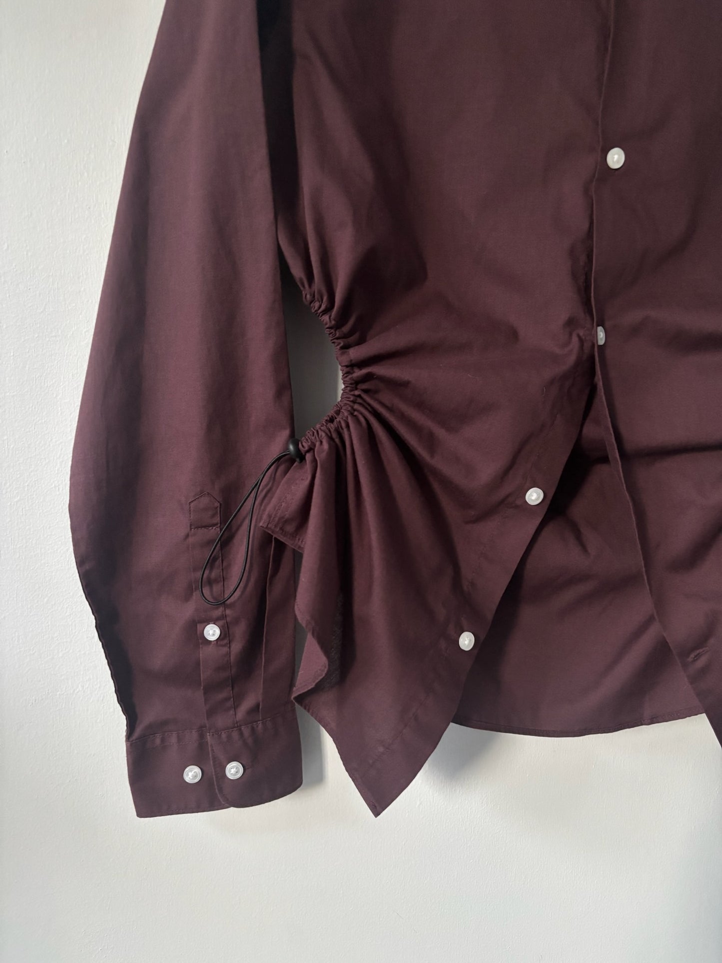 L Nena Hansen Bungee Shirt - Dark Red Brown
