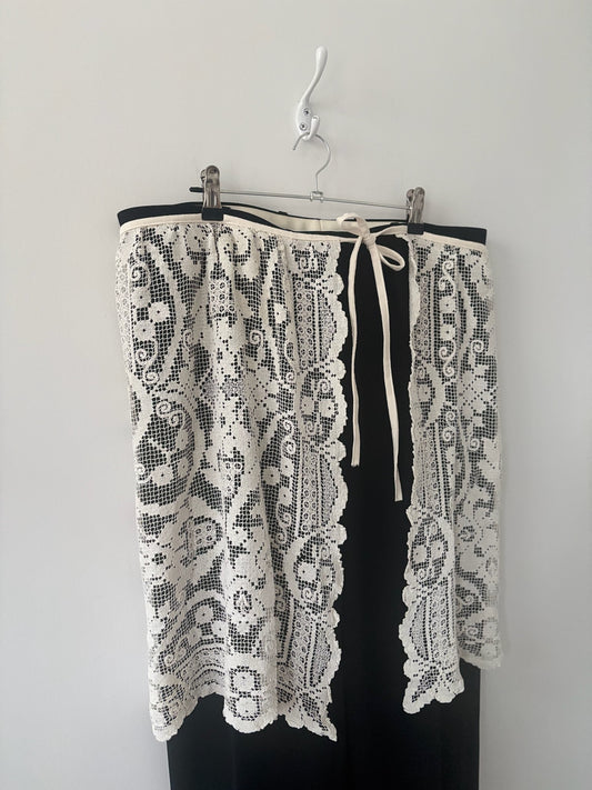 XS-XL Nena Hansen Wrap Skirt - Botanical Filet Lace