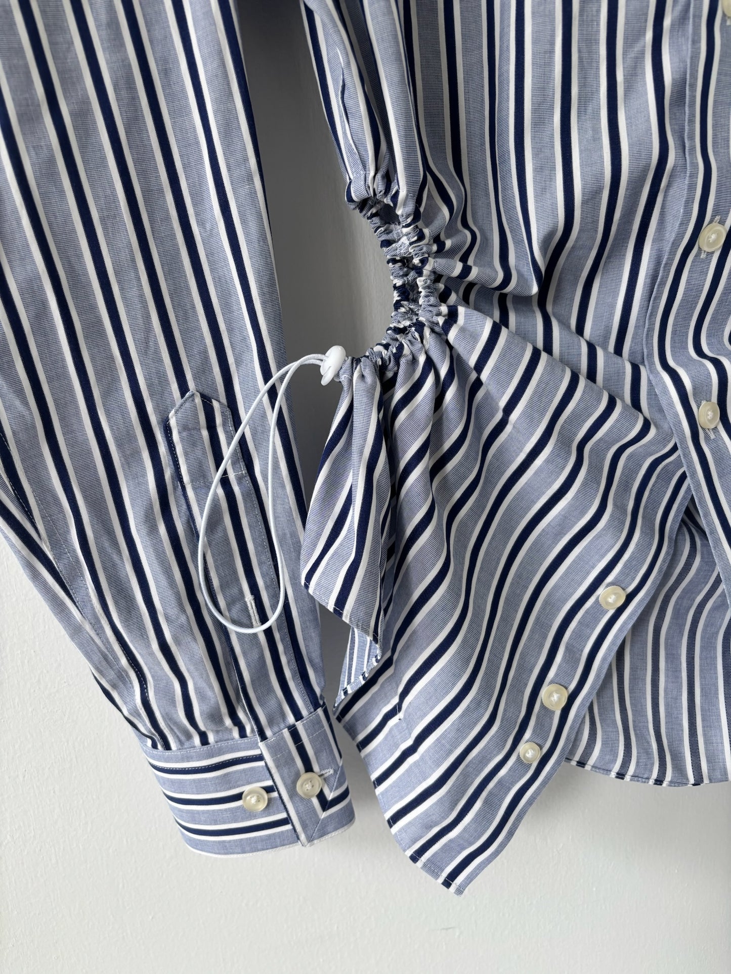 S Nena Hansen Bungee Shirt - Blue Mixed Stripe