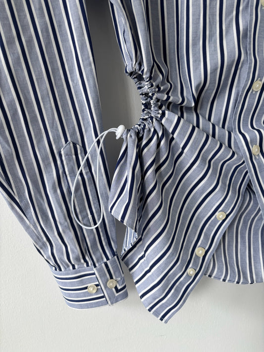 S Nena Hansen Bungee Shirt - Blue Mixed Stripe