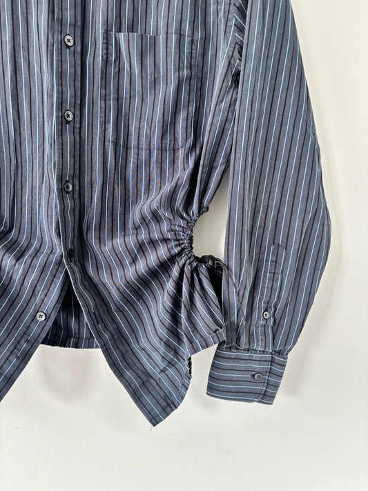 M/L Nena Hansen Bungee Shirt - Dark Blue Mixed Stripe