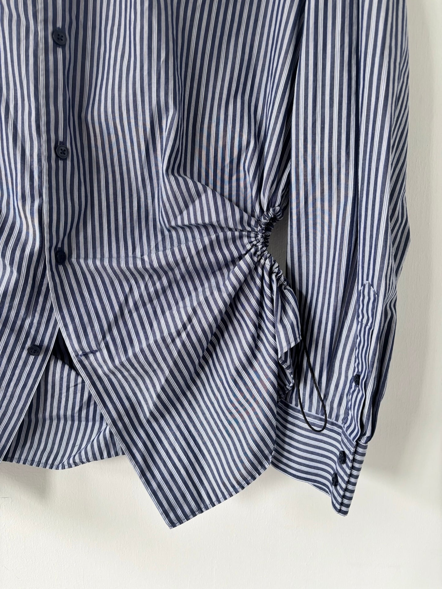 L/XL Nena Hansen Bungee Shirt - Dark Blue Stripe