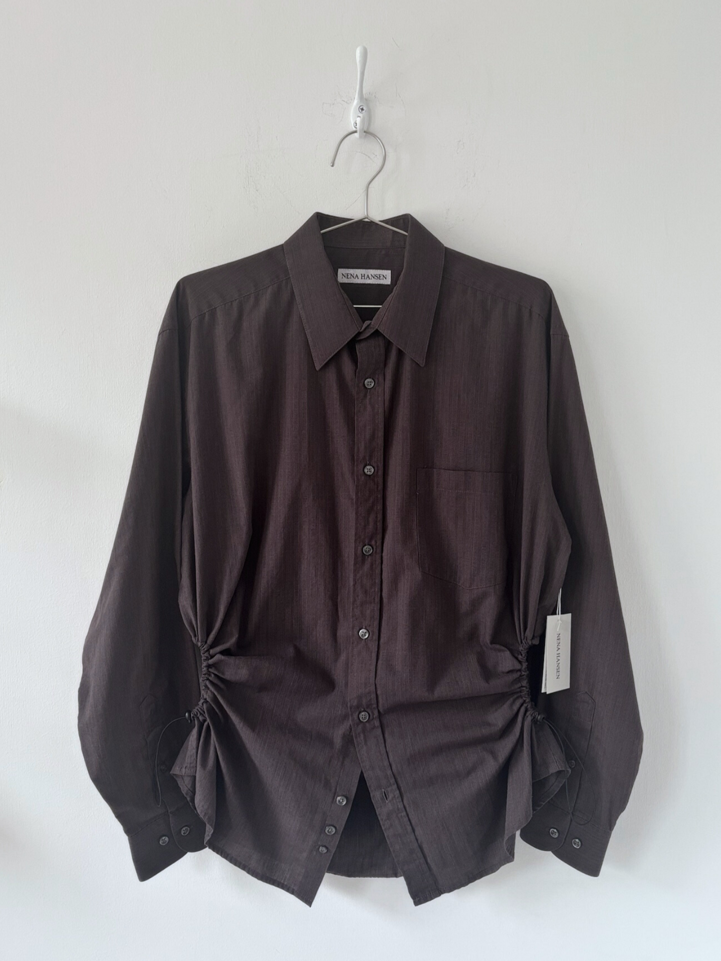 XL/XXL Nena Hansen Bungee Shirt - Dark Brown Stripe