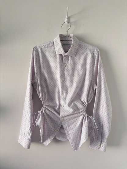 M/L Nena Hansen Bungee Shirt - Pale Pink Dot