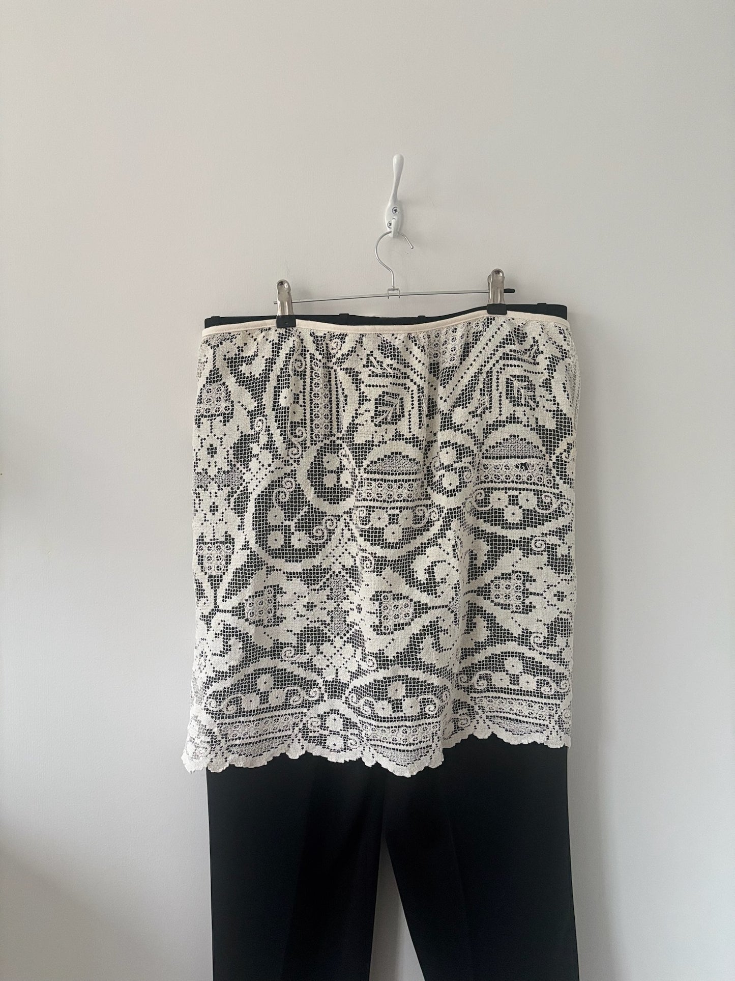 XS-XL Nena Hansen Wrap Skirt - Botanical Filet Lace