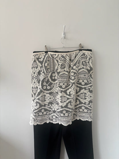 XS-XL Nena Hansen Wrap Skirt - Botanical Filet Lace