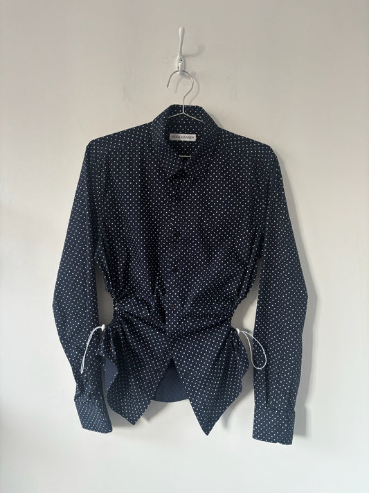 M Nena Hansen Bungee Shirt - Navy Large Dot