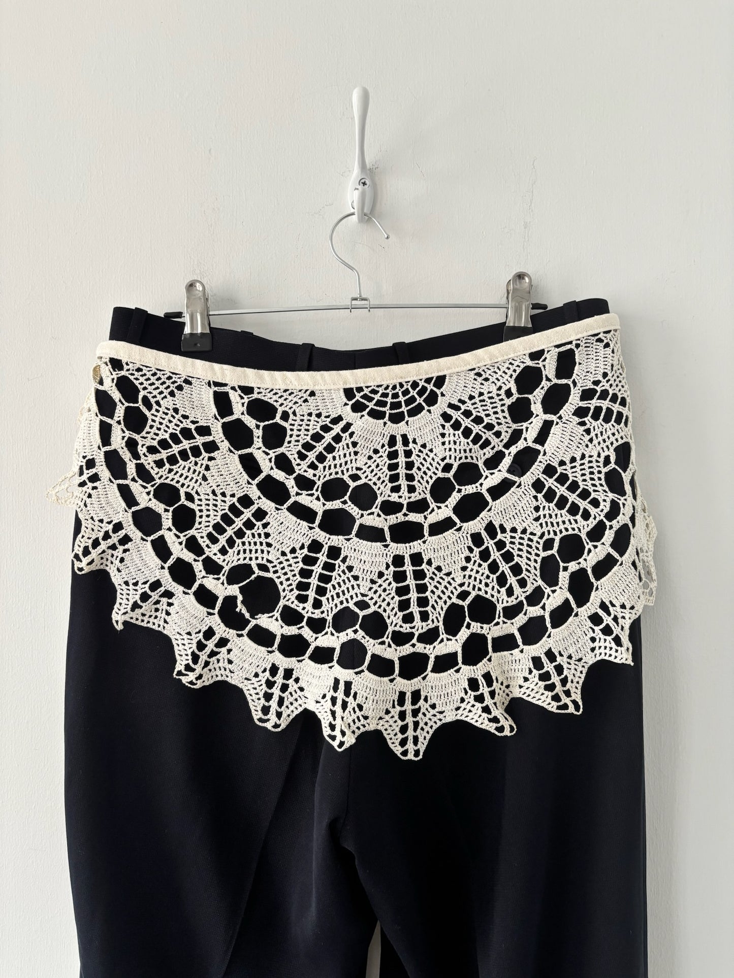 Nena Hansen Wrap Skirt - Grid Combination Crochet