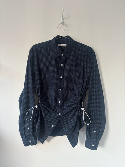 M/L Nena Hansen Bungee Shirt - Navy Dot
