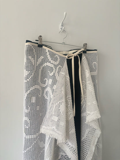 XS-M Nena Hansen Wrap Skirt - Dafodil Filet Lace