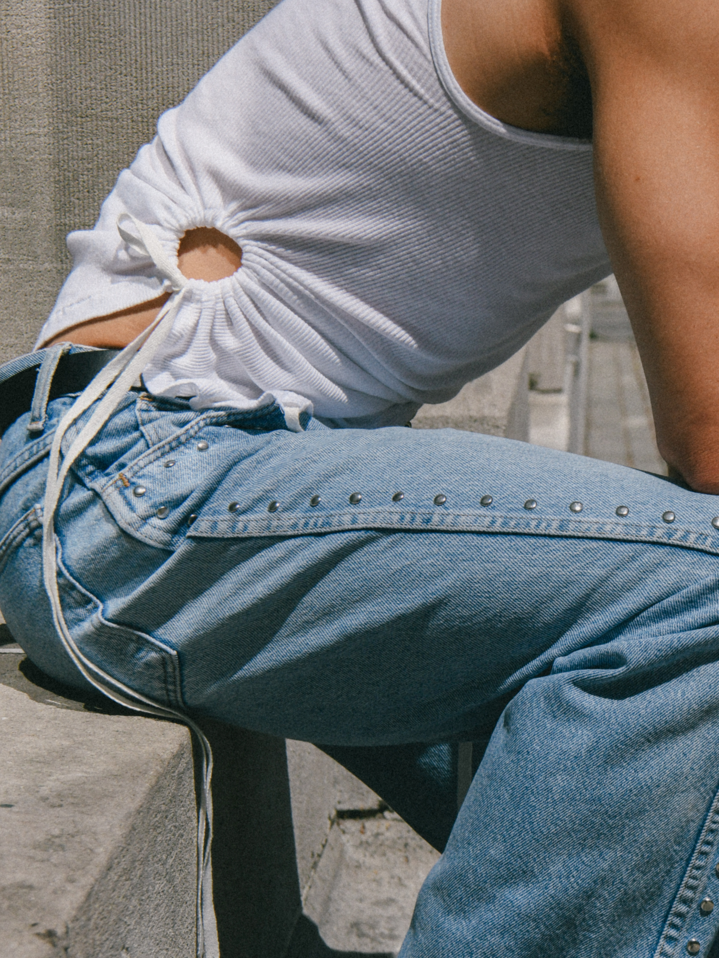 Nena Hansen Strap Tank - White