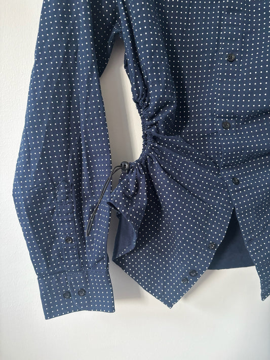 S/M Nena Hansen Bungee Shirt - Navy Dot