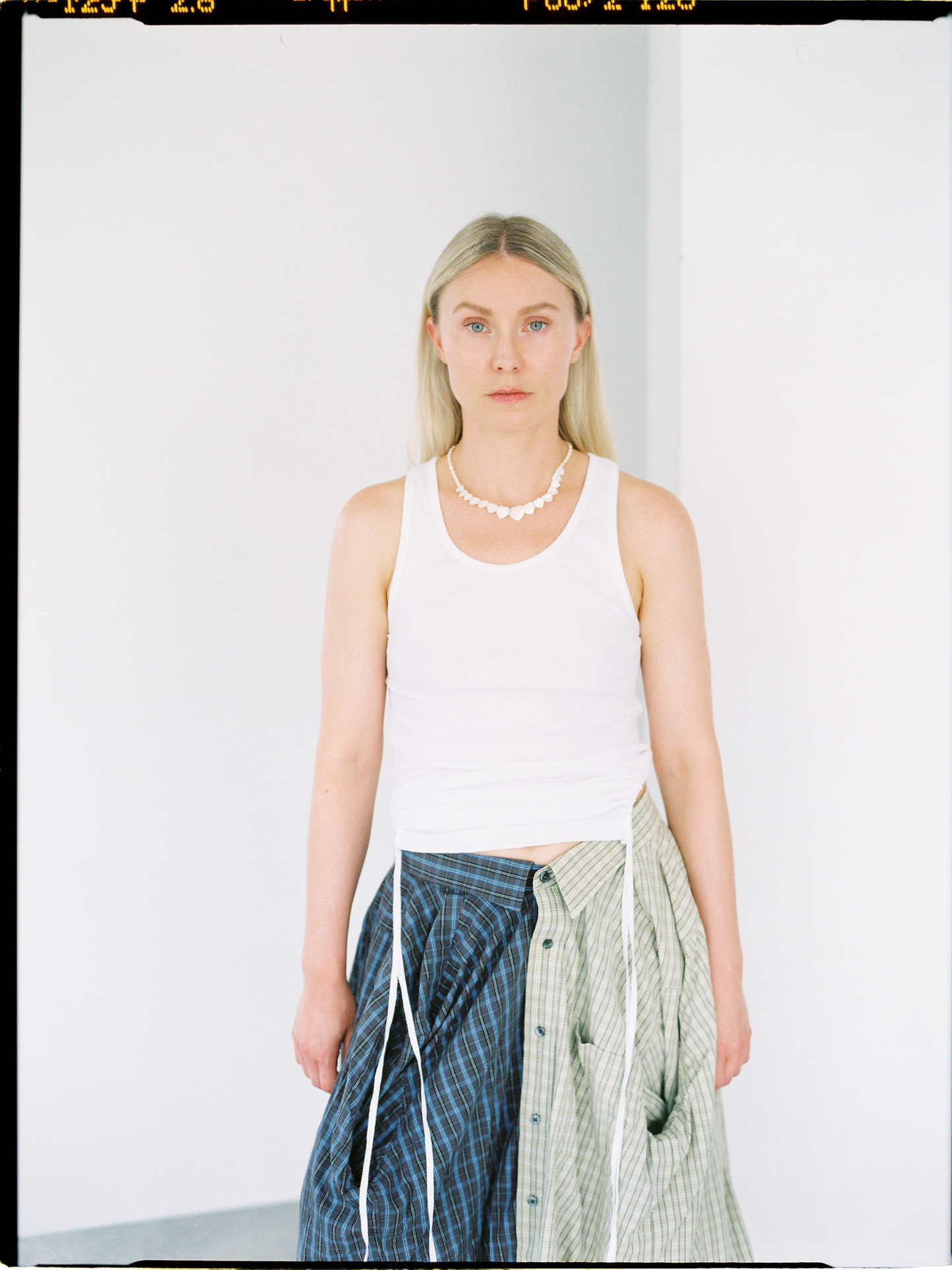 Nena Hansen Strap Tank - White