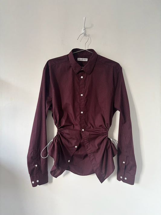M Nena Hansen Bungee Shirt - Burgundy Dot