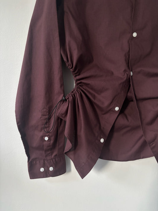 L Nena Hansen Bungee Shirt - Dark Red Brown
