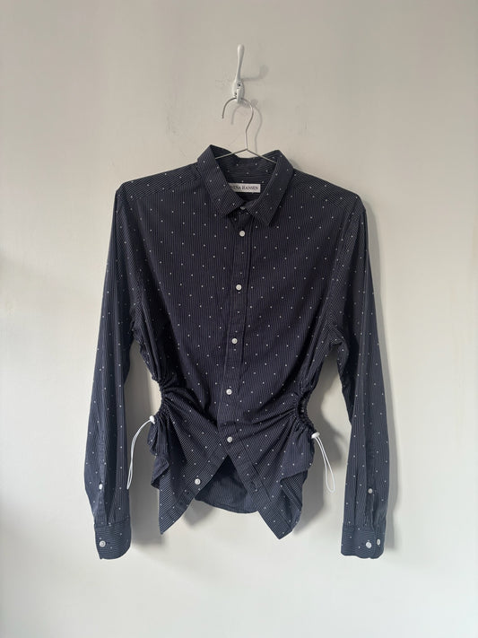 M Nena Hansen Bungee Shirt - Blue Stripe Dot