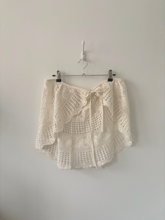 XS-L Nena Hansen Wrap Skirt - Spiral Lace