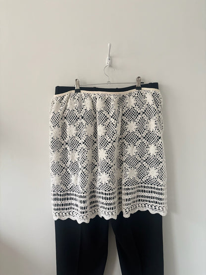L-1X Nena Hansen Wrap Skirt - Floral Crochet Lace