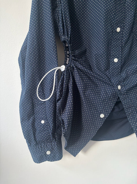 M/L Nena Hansen Bungee Shirt - Navy Dot