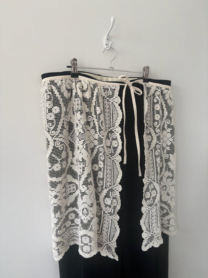 XS-XL Nena Hansen Wrap Skirt - Botanical Filet Lace