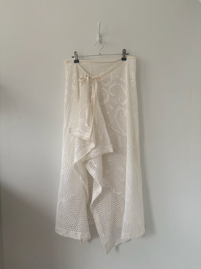 XS-M Nena Hansen Wrap Skirt - Dafodil Filet Lace