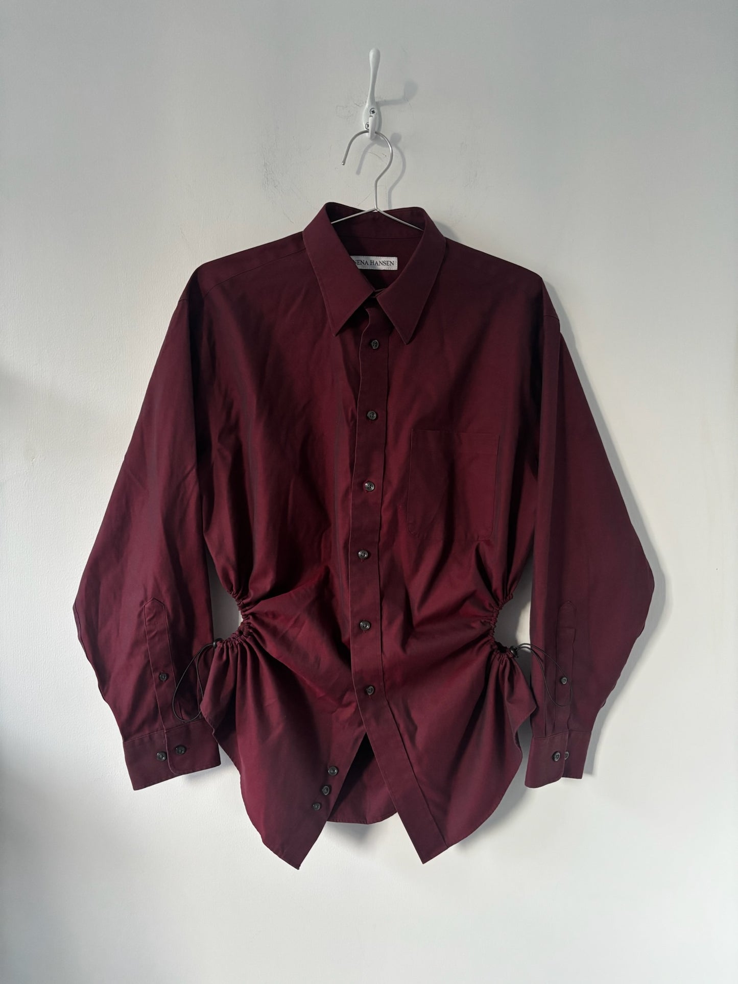 L/XL Nena Hansen Bungee Shirt - Dark Red
