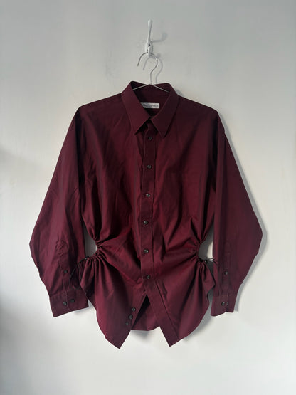 L/XL Nena Hansen Bungee Shirt - Dark Red