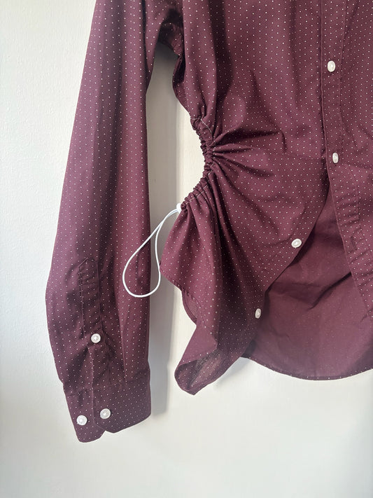 M Nena Hansen Bungee Shirt - Burgundy Dot