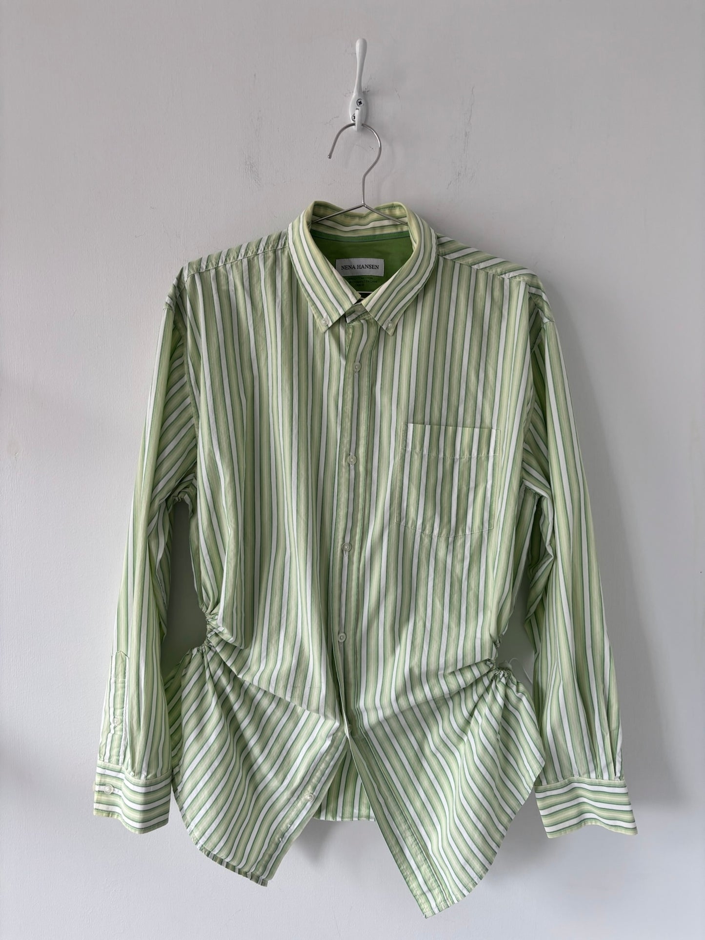 XL Nena Hansen Bungee Shirt - Green Stripe