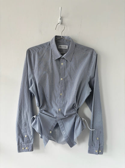S Nena Hansen Bungee Shirt - Blue Pin Stripe