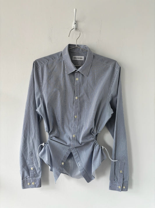 S Nena Hansen Bungee Shirt - Blue Pin Stripe