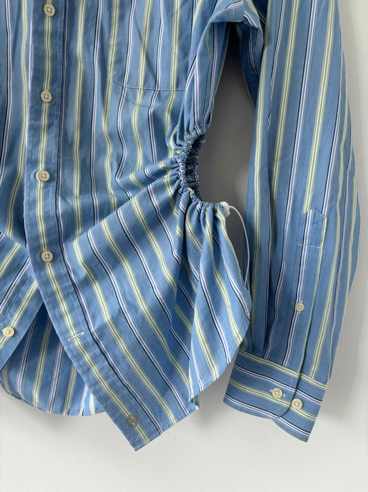 M/L Nena Hansen Bungee Shirt - Blue Green Stripe
