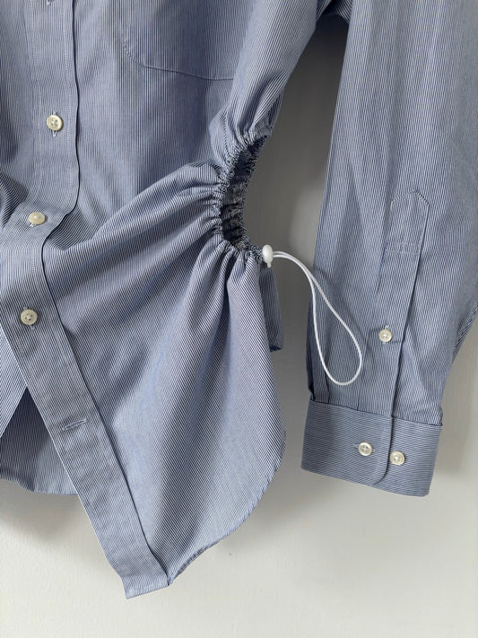 M Nena Hansen Bungee Shirt - Blue Pin Stripe