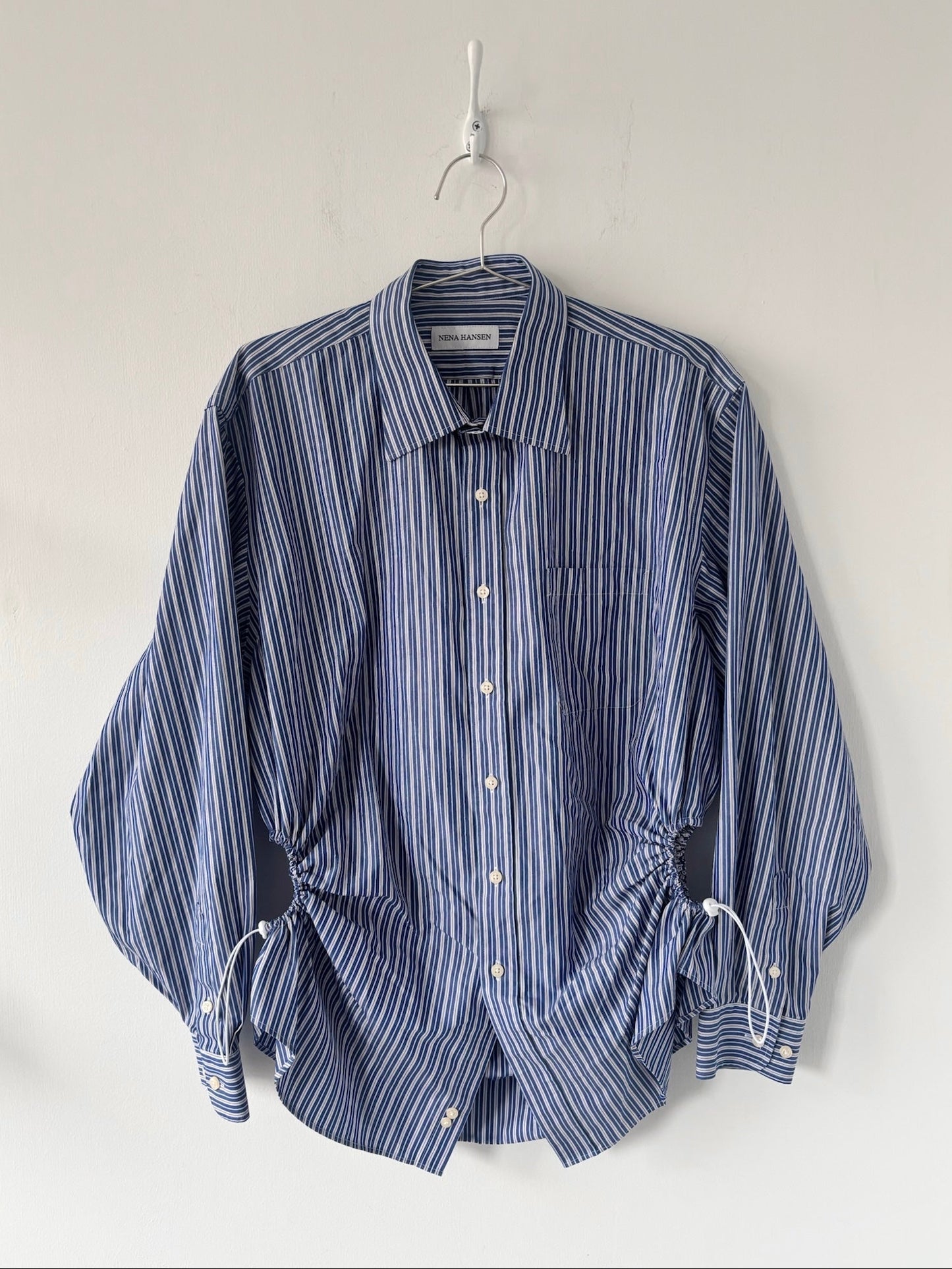 XXL Nena Hansen Bungee Shirt - Blue Brown Stripe