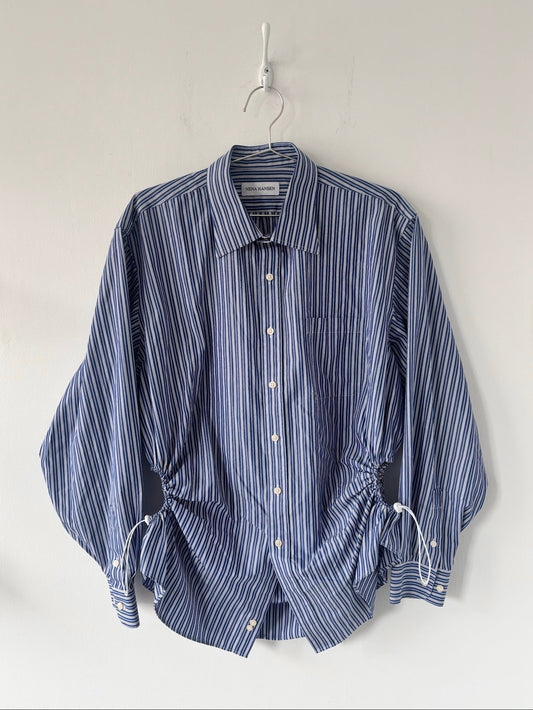 XXL Nena Hansen Bungee Shirt - Blue Brown Stripe