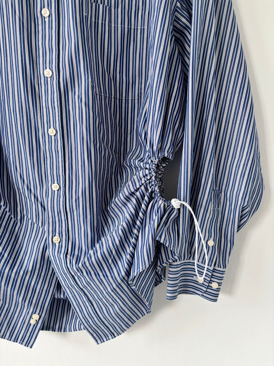 XXL Nena Hansen Bungee Shirt - Blue Brown Stripe