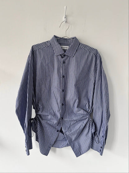 L/XL Nena Hansen Bungee Shirt - Dark Blue Stripe