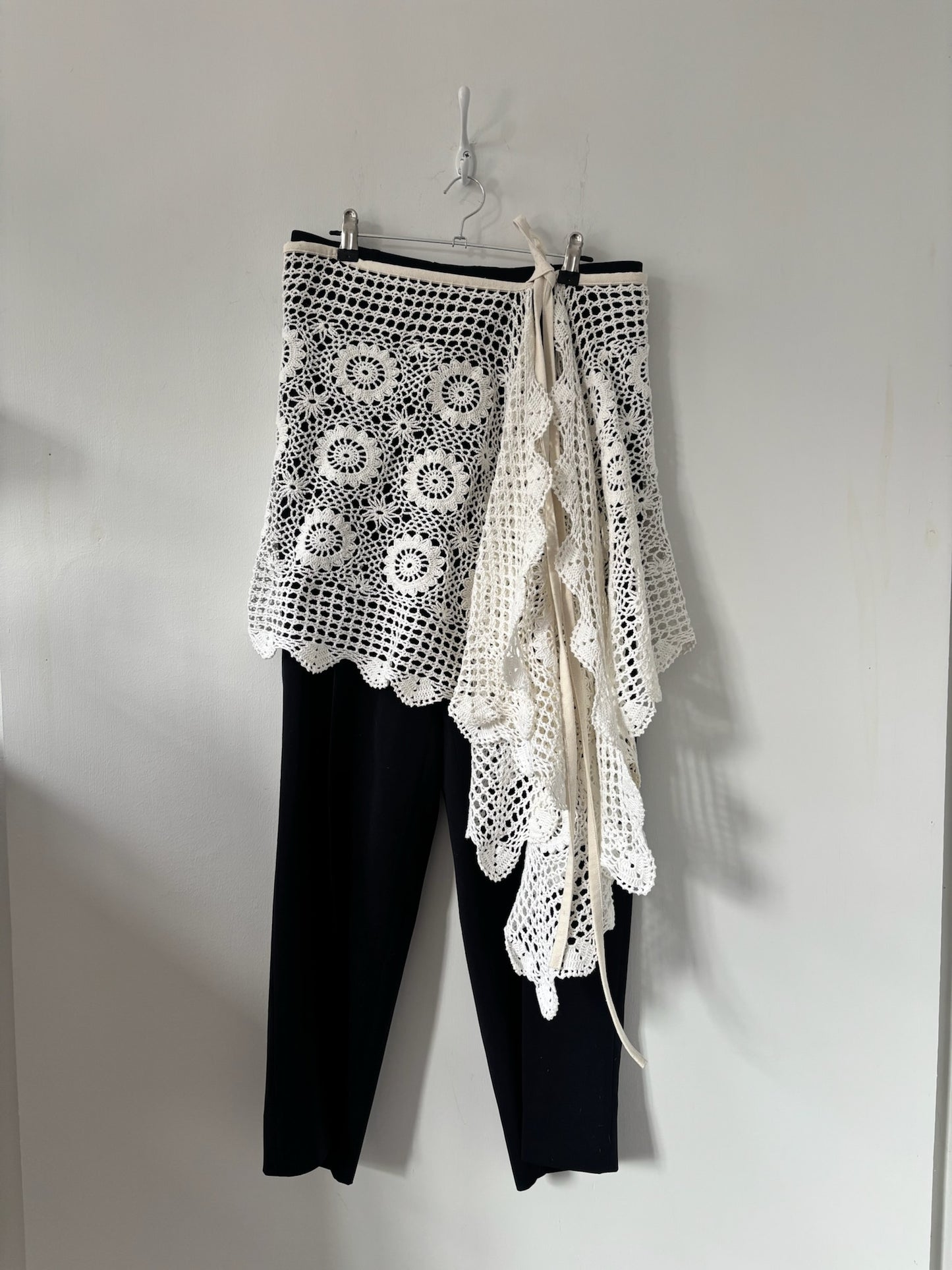 Nena Hansen Wrap Skirt - Floral Motif Crochet