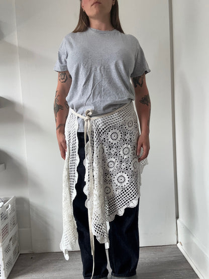 Nena Hansen Wrap Skirt - Floral Motif Crochet