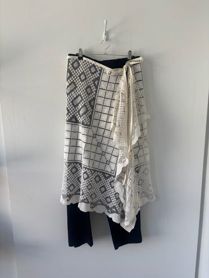 Nena Hansen Wrap Skirt – Floral Grid