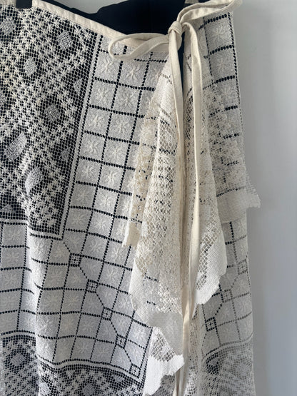 Nena Hansen Wrap Skirt – Floral Grid