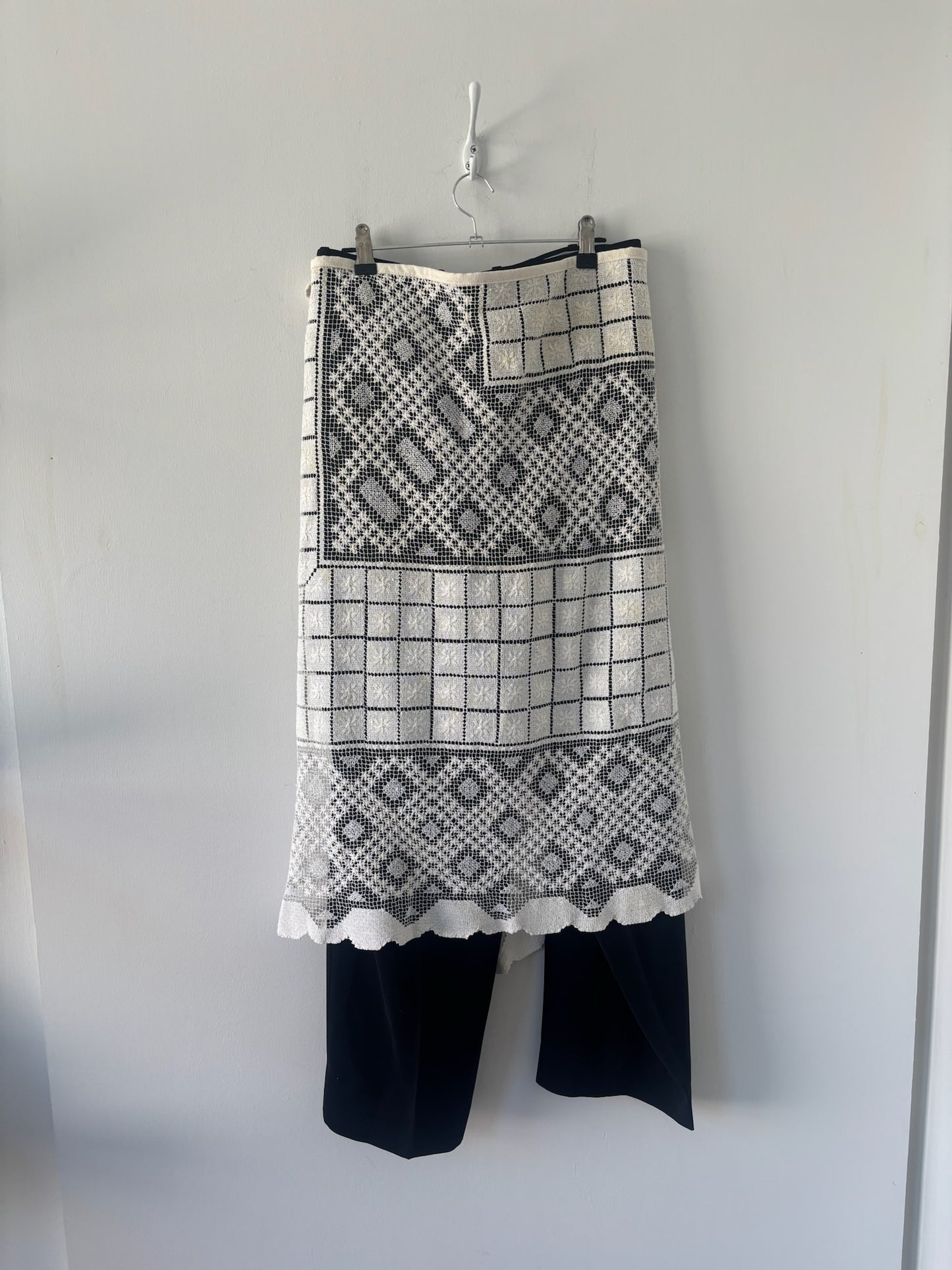 Nena Hansen Wrap Skirt – Floral Grid