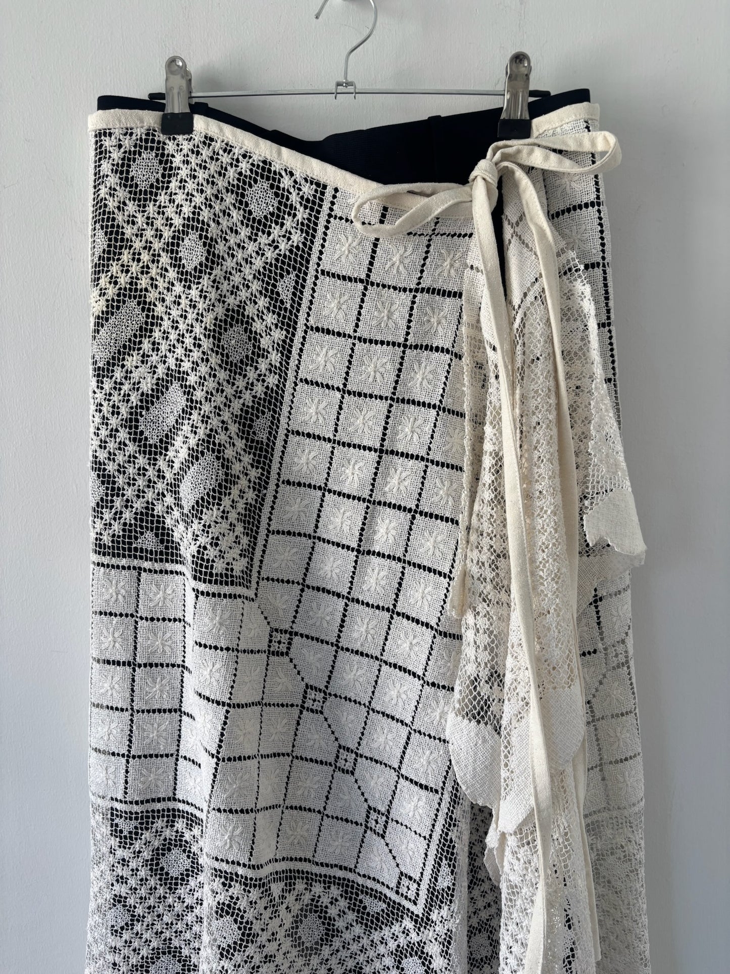 Nena Hansen Wrap Skirt – Floral Grid