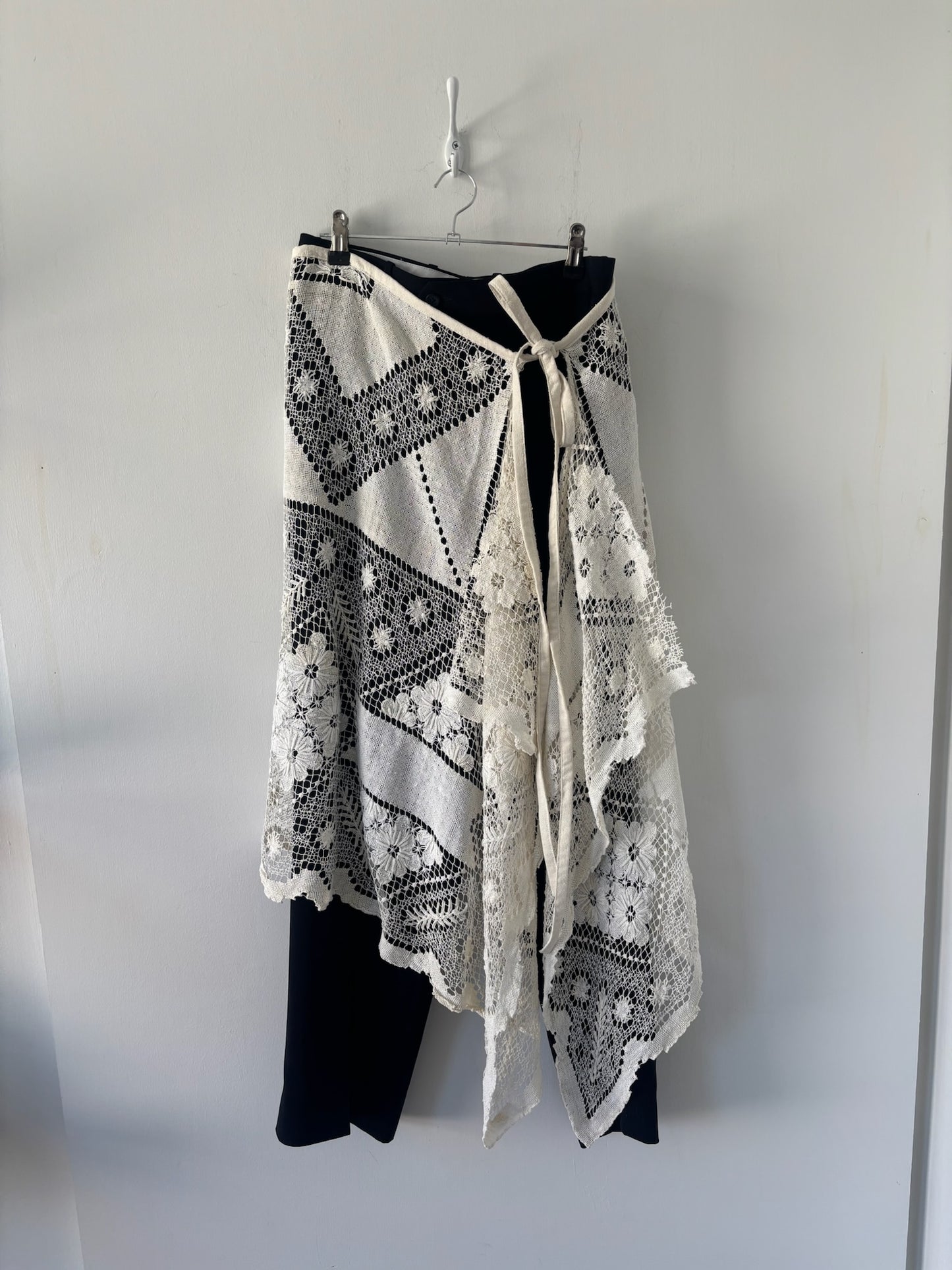 Nena Hansen Wrap Skirt - Chevron Botanical