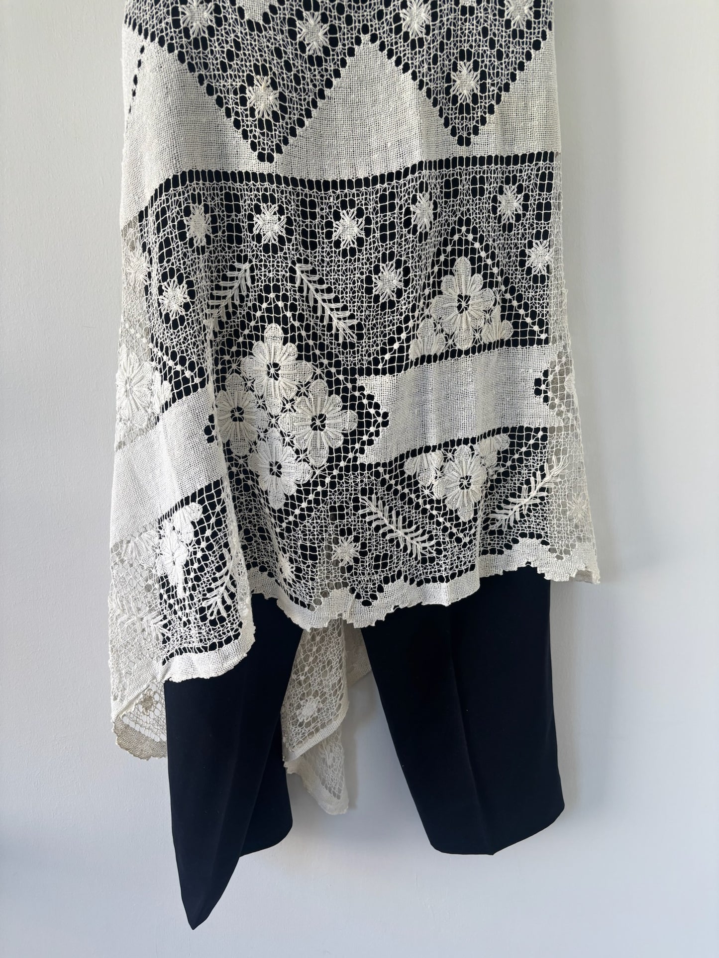 Nena Hansen Wrap Skirt - Chevron Botanical