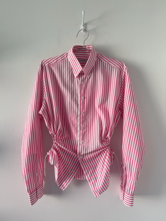 M Nena Hansen Bungee Shirt - White Pink Stripe